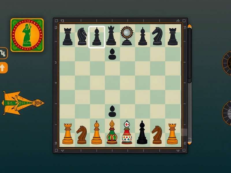 Valiant Chess Indian festival themed interface